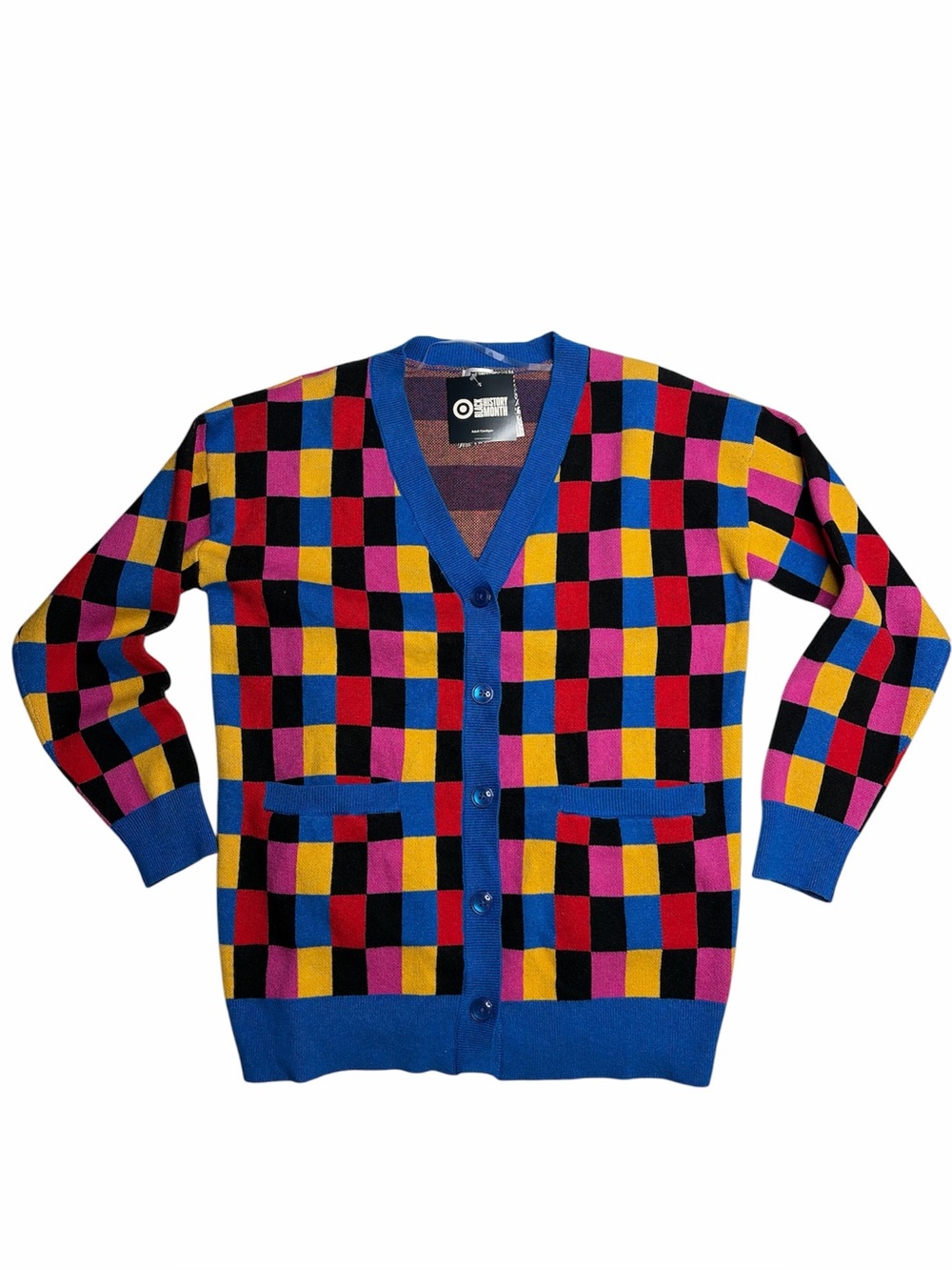 NWT Target Monica Ahanonu Checkerboard Knit Cardigan Size XS